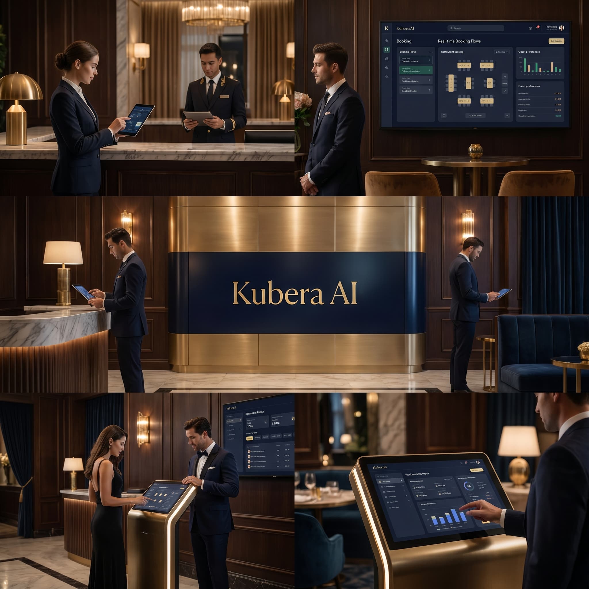 Kubera AI case dashboard for hotels and restaurants automation
