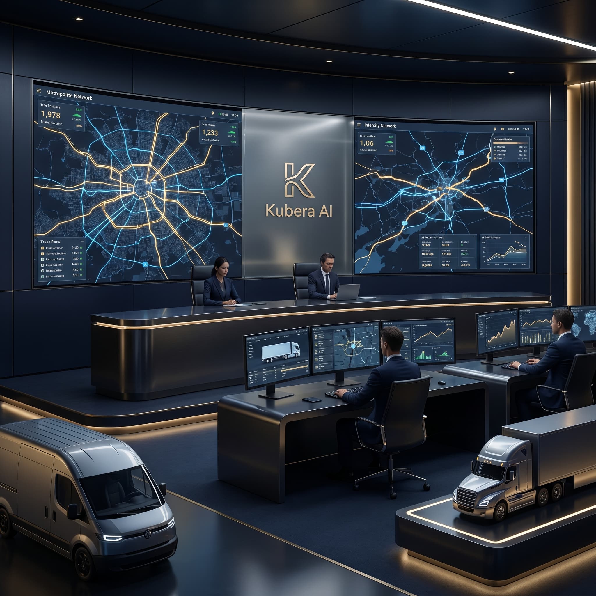 Kubera AI case dashboard for transport and logistics automation